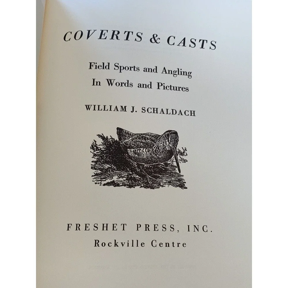 1970 Coverts & Casts & Currents & Eddies 2 Volumes William‎ Schaldach Hardcover